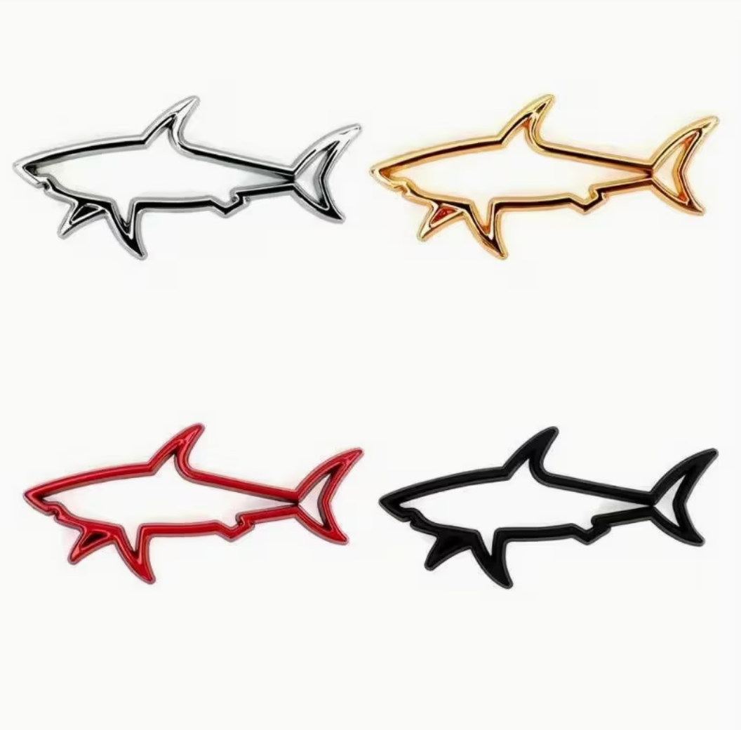 Shark Emblem – Hollow Car Badge