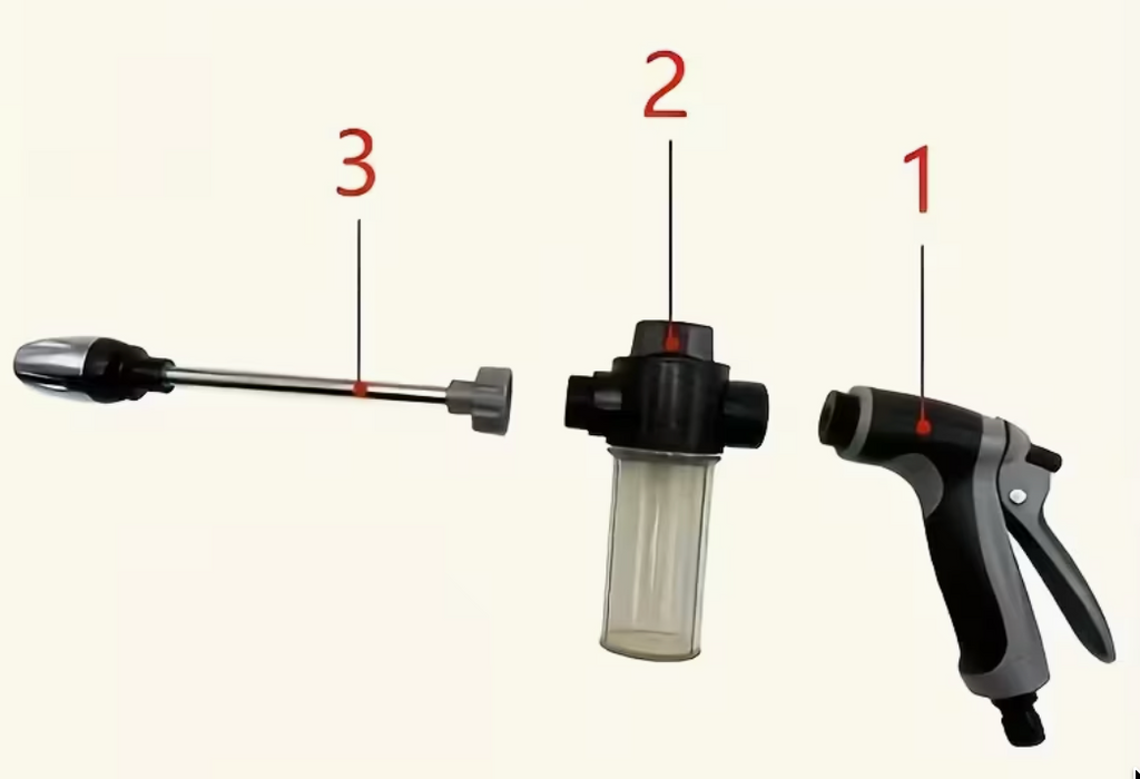 High-Pressure Foam Gun with Adjustable Spray Nozzle