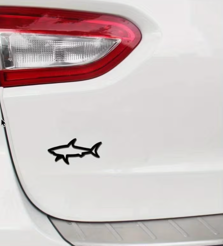 Shark Emblem – Hollow Car Badge