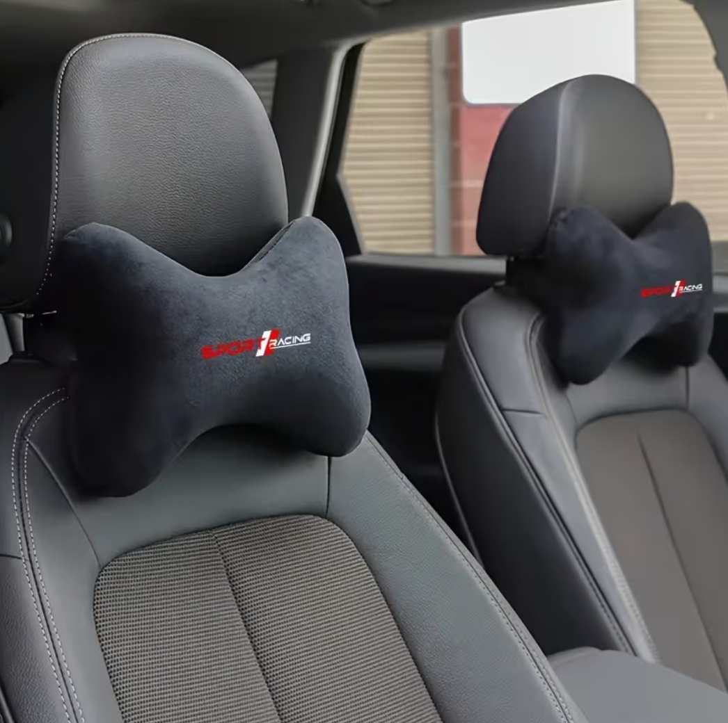 Soft Plush Car Neck & Head Support Pillow | Comfort Cushion for Cars & SUVs